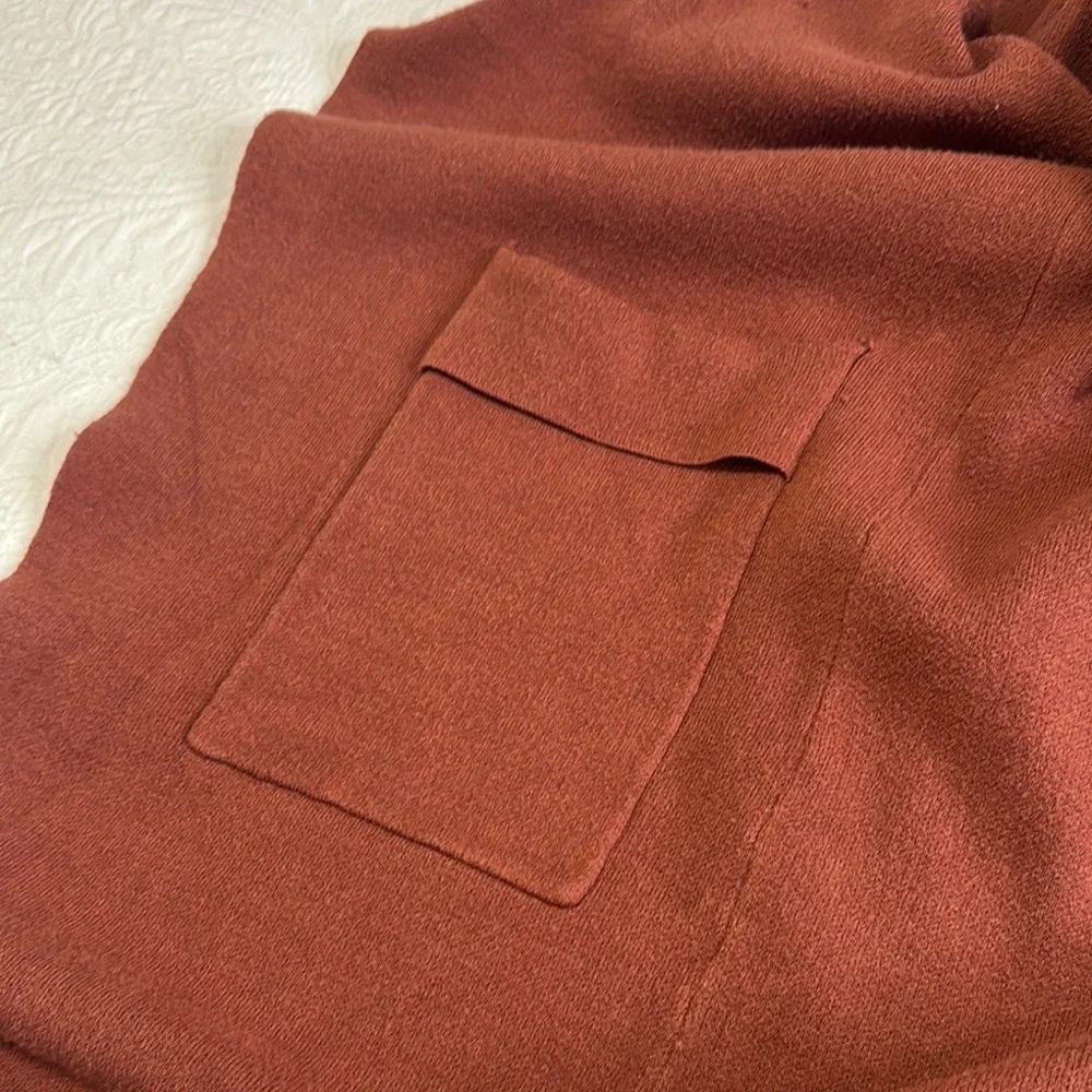Rust Open Front Cardigan - Picture 4 of 4